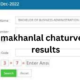 makhanlal chaturvedi result